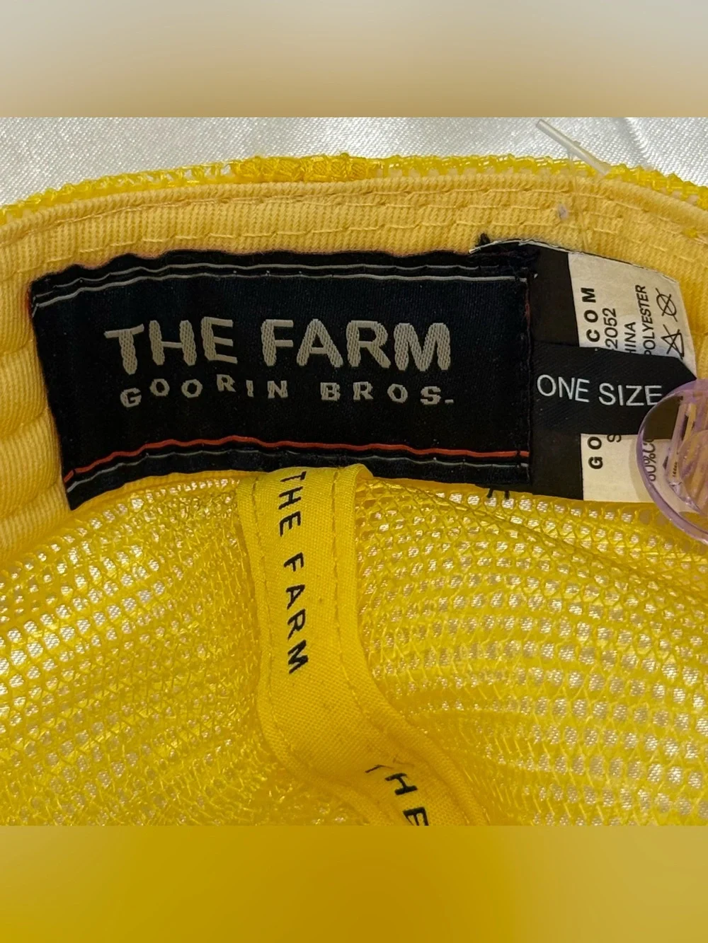 Goorin Bros The Farm Kid Goat Trucker Hat Kids O/S Yellow Summer Streetwear